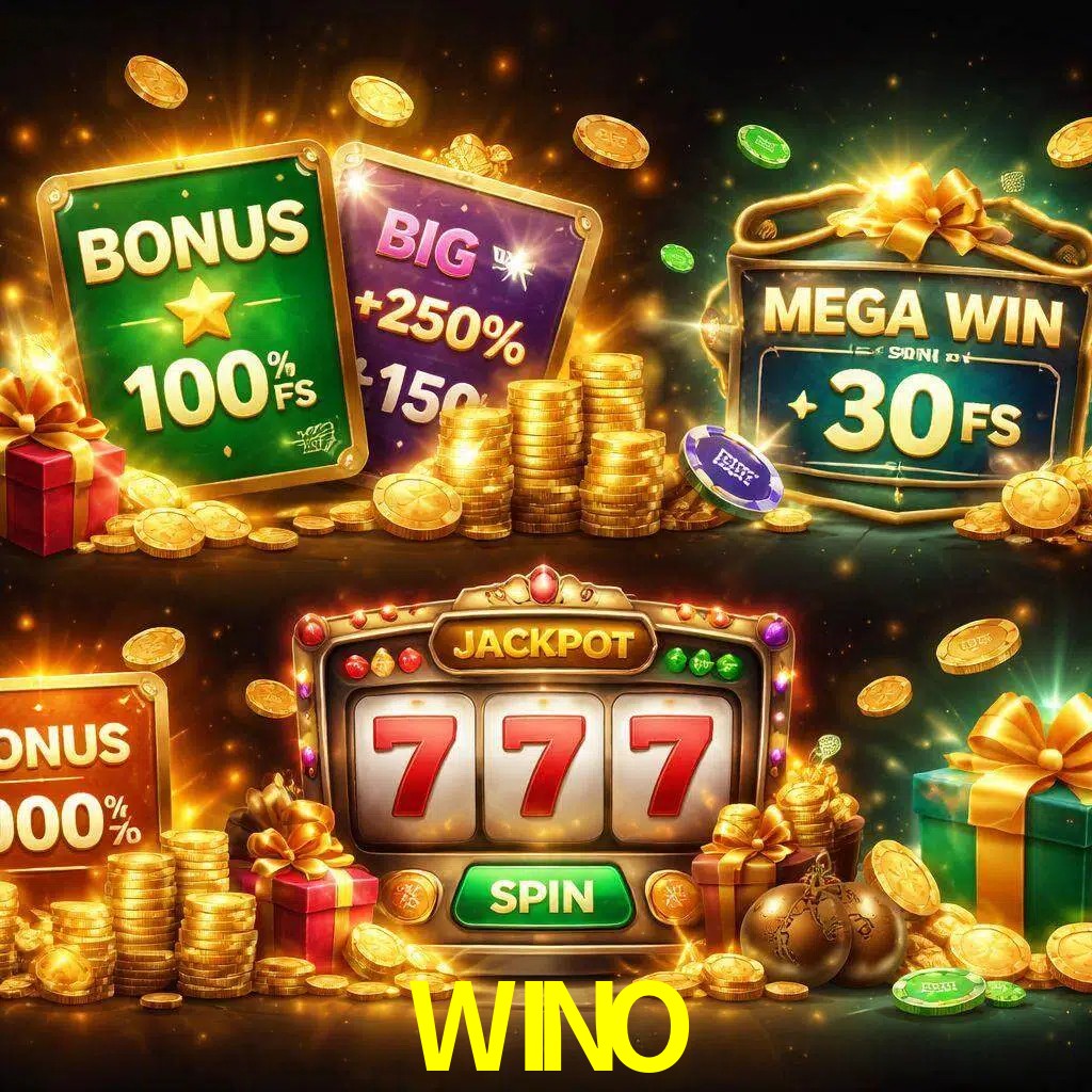 Tipos de bonos WINO incluyendo recompensas de bienvenida y promociones continuas